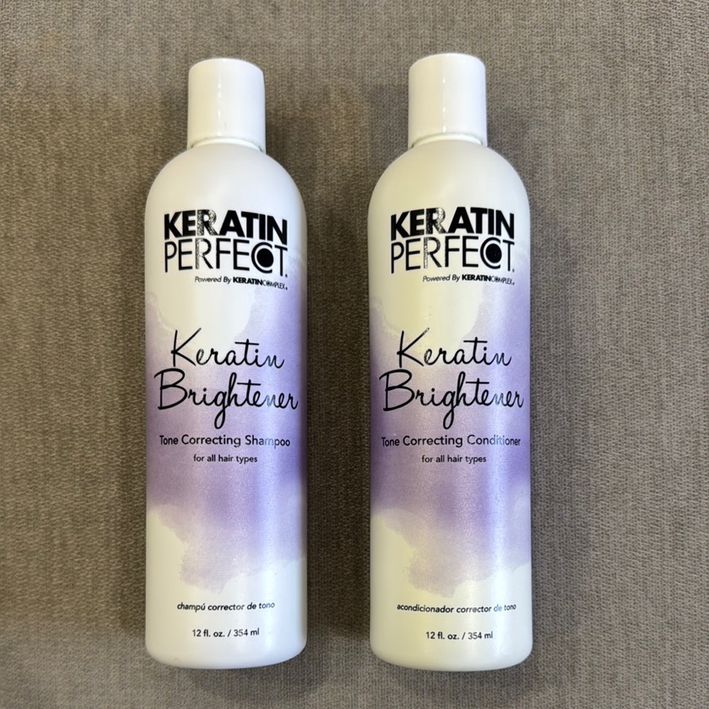 NEW Keratin Perfect Tone Correcting Shampoo & Conditioner Set